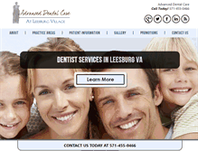 Tablet Screenshot of dentistleesburgva.com